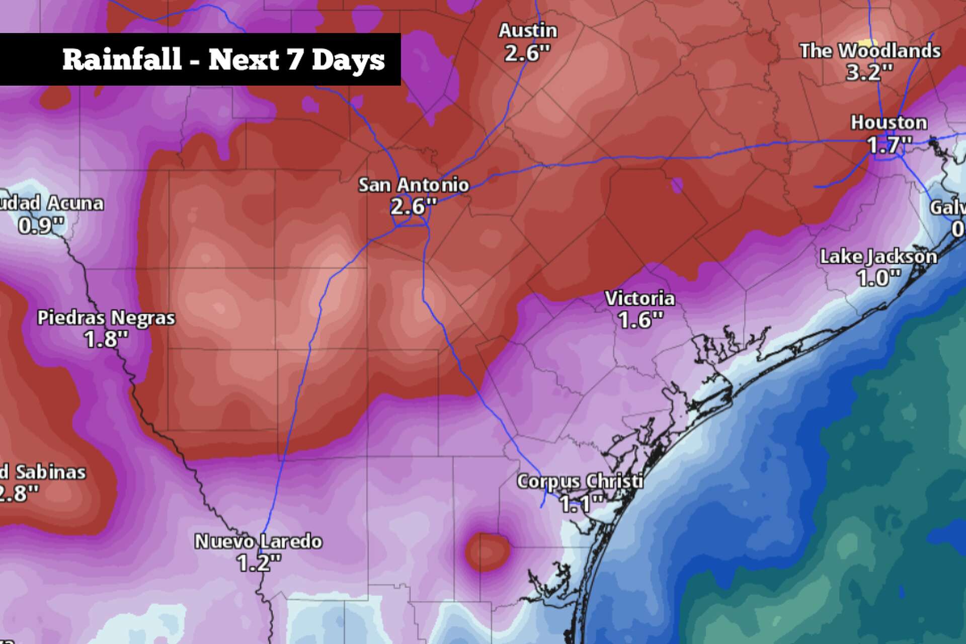 Heavy rain aims for South Texas soon. Here’s when storms start.