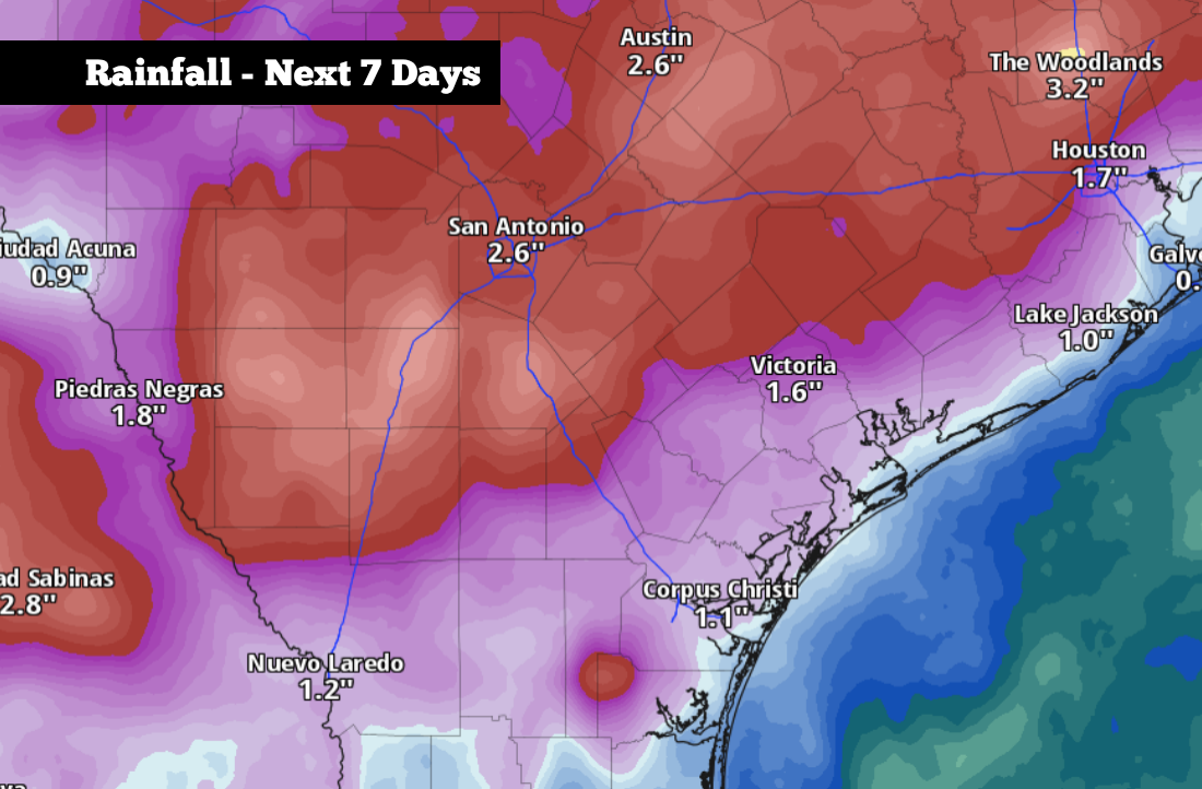 Heavy rain aims for South Texas soon. Here’s when storms start.