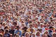Runners in the annual Bay to Breakers race descend from the Hayes Street hill midway in the run on May 18, 1980, in San Francisco.