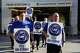 Long Island Rail Road workers walk on the picket line outside of Penn Station on the first day of their strike, Saturday, May 16, 2026, in New York.