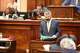 Republican South Carolina Rep. Micah Caskey reads a resolution limiting debate during the House session on redistricting on Monday, May 18, 2026, in Columbia, S.C.