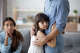 In long-distance situations — particularly when a child is real young — in the best interest of the child, there must be a primary caregiver.