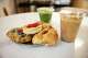 Pastries photographed with the Fresita Matcha and Spanish Latte at Alma Cafe, a new Latina-owned coffee shop, in Irving, TX, Tuesday, May 19, 2026.