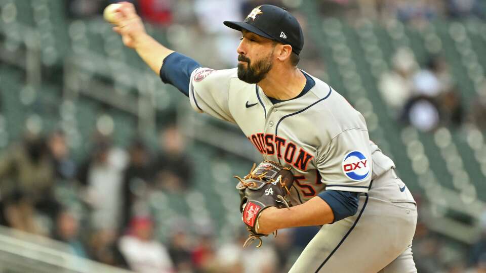 Houston Astros pitcher Jason Alexander throws against the Minnesota Twins during the fourth inning of a baseball game Tuesday, May 19, 2026, in Minneapolis. (AP Photo/Craig Lassig)