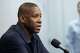 Dallas Mavericks team president Masai Ujiri speaks about coach Jason Kidd’s departure during a press conference at the American Airlines Center in Dallas, Wednesday, May 20, 2026.