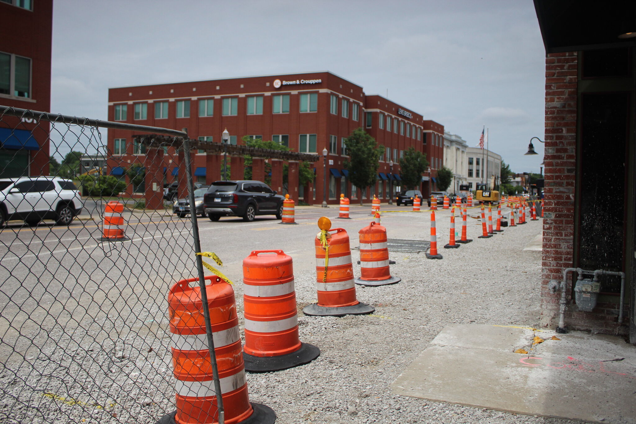 Construction temporarily closes parking lot entrance in downtown Edwardsville