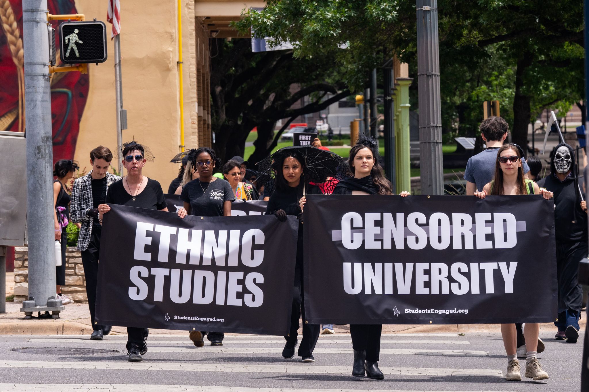 ‘The University of Texas is dead': Students stage funeral in academic freedom protest
