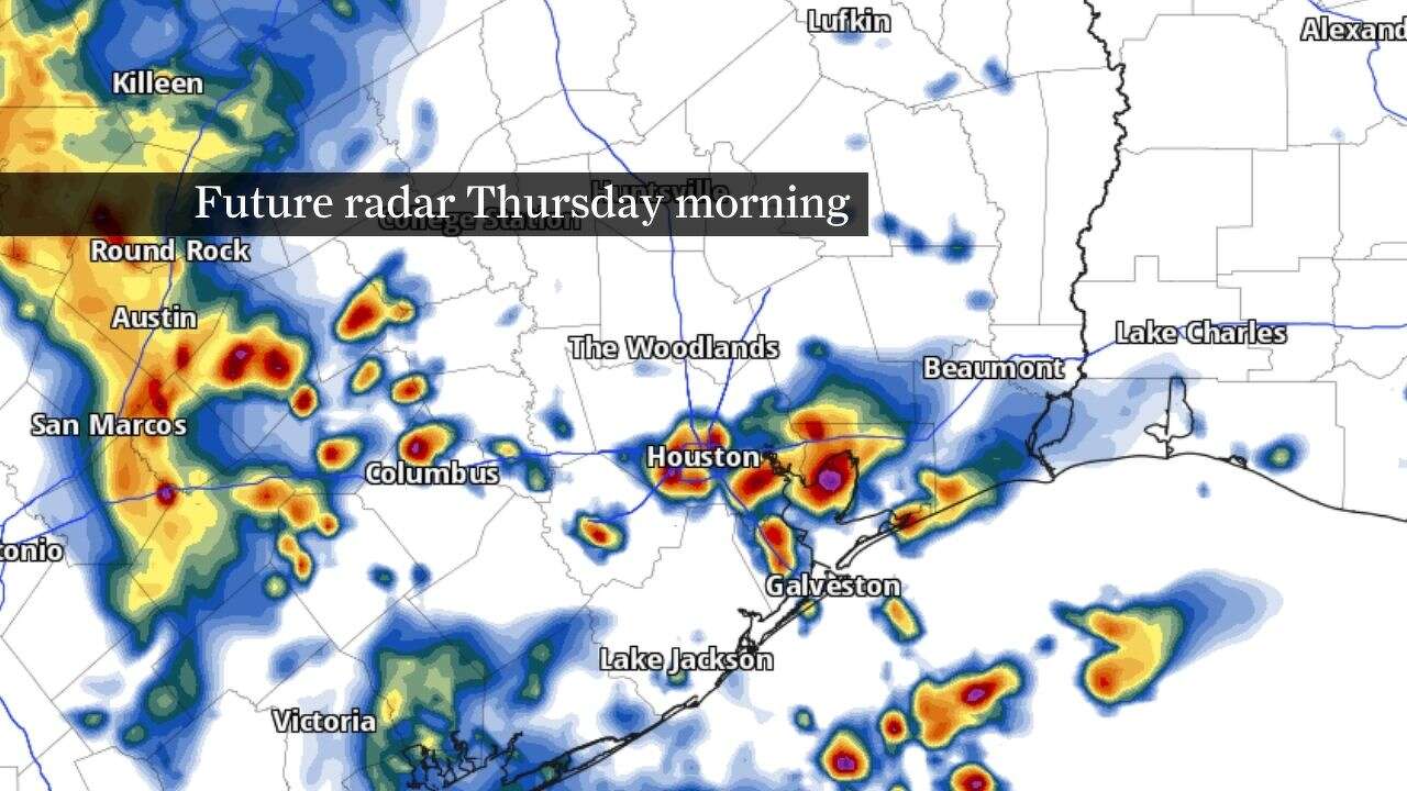 Thursday morning's commute could be slower than usual as another round of storms arrives to Southeast Texas.