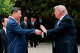 FILE - U.S. President Donald Trump, right, shakes hands with Chinese President Xi Jinping while leaving after a visit to the Zhongnanhai Garden in Beijing, Friday, May 15, 2026. (Evan Vucci/Pool Photo via AP, File)