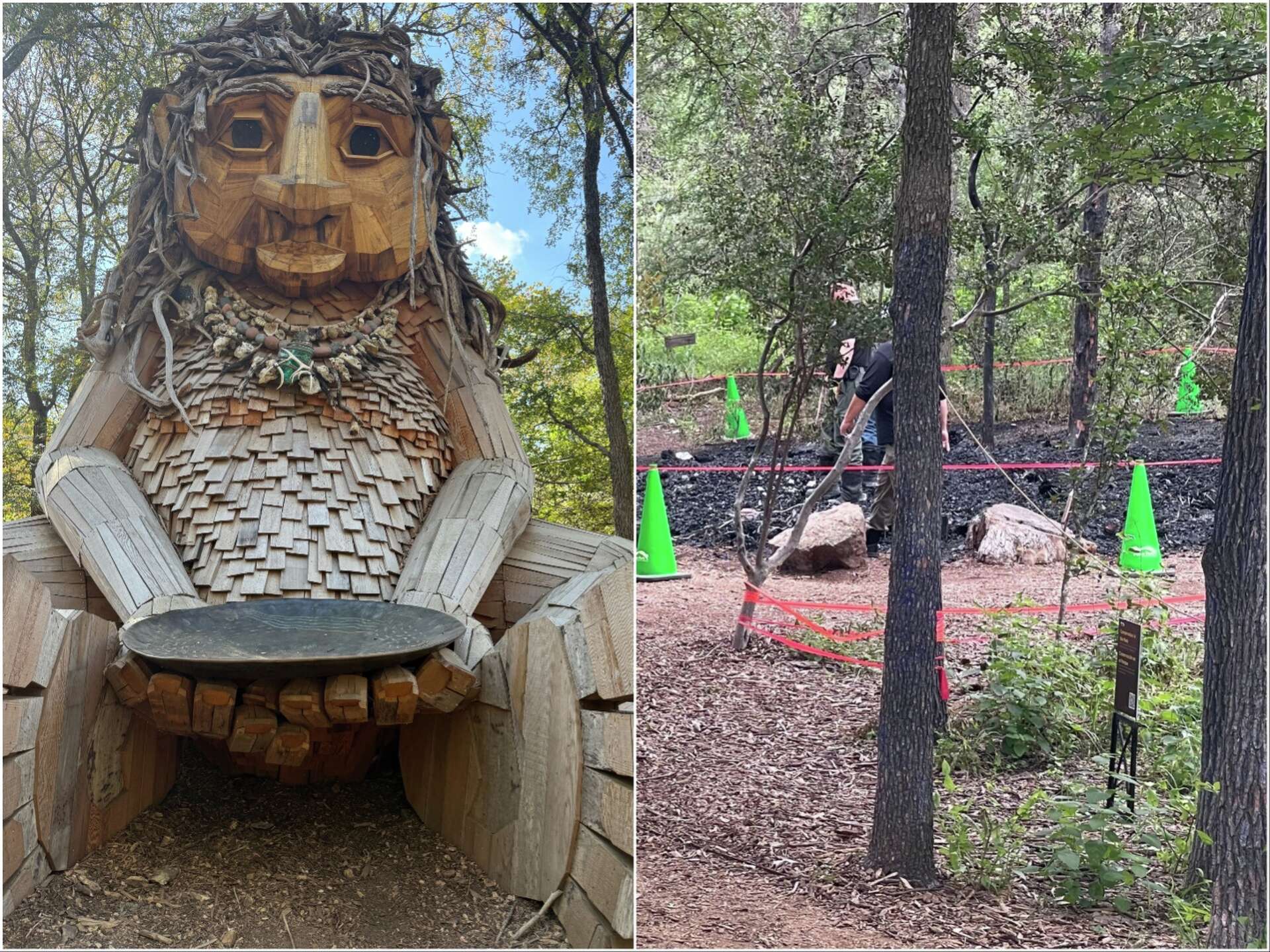 Iconic Pease Park troll in Austin burns down. What we know.