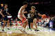 Northern Arizona Lumberjacks guard Isaiah Shaw (24) during the second half of a basketball game between the Northern Arizona Lumberjacks and the University of Arizona Wildcats on November 11, 2025, at McKale Center in Tucson, AZ.
