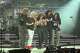 The band — Gil Moore, Rik Emmett, Phil X, Todd Kerns and Brent Fitz — take a bow at the end of Triumph's main set on Thursday.