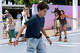 People skate around the roller rink during the first day of the BottleRock Music Festival held at the Napa Valley Expo in Napa, Calif. Friday, May 22, 2026.