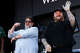 Chef Aaron May and Teddy Swims take the stage alongside Jimmy Butler and Jon Bellion to cook at the Culinary Stage during the first day of BottleRock Music Festival held at the Napa Valley Expo in Napa, Calif. Friday, May 22, 2026.