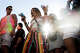 Fans dance at the T-Mobile Stage for the first day of BottleRock Music Festival held at the Napa Valley Expo in Napa, Calif. Friday, May 22, 2026.