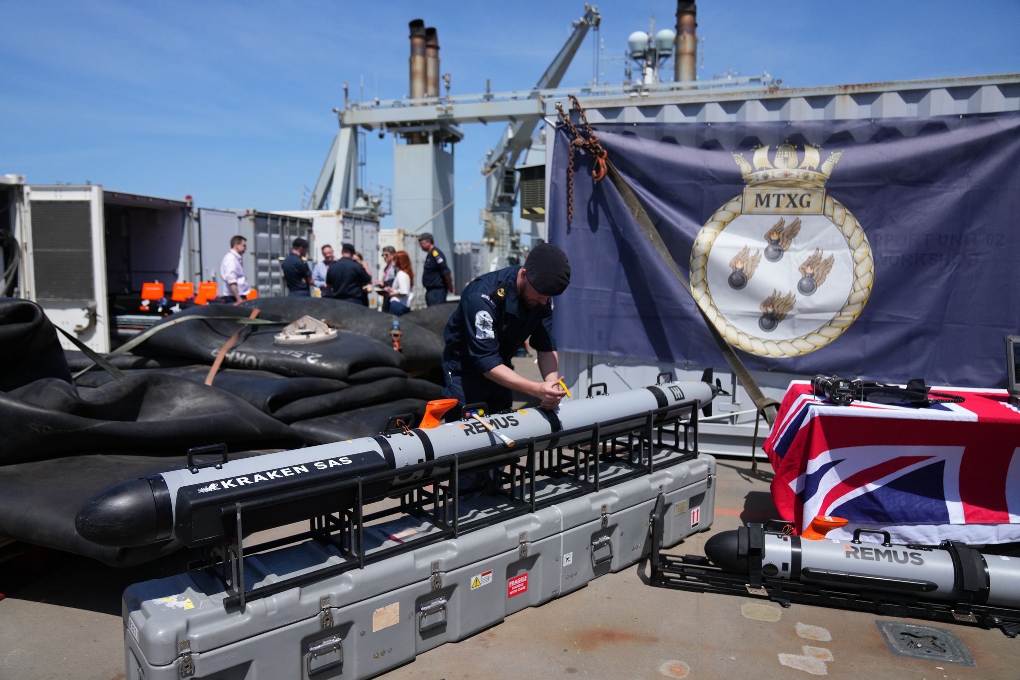 Britain's navy prepares to clear mines in the Strait of Hormuz