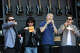 Green Day drummer Tre Cool, left, comedian Fred Armisen, producer Phil Rosenthal and actor Adam DeVine participate in a cooking demonstration at Bottlerock in Napa on Saturday, May 23, 2026.