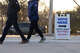 Residents leave Keller Town Hall after voting in the Texas Senate District 9 runoff election on Jan. 31, 2026. (Maria Crane | Fort Worth Report/CatchLight Local/Report for America)