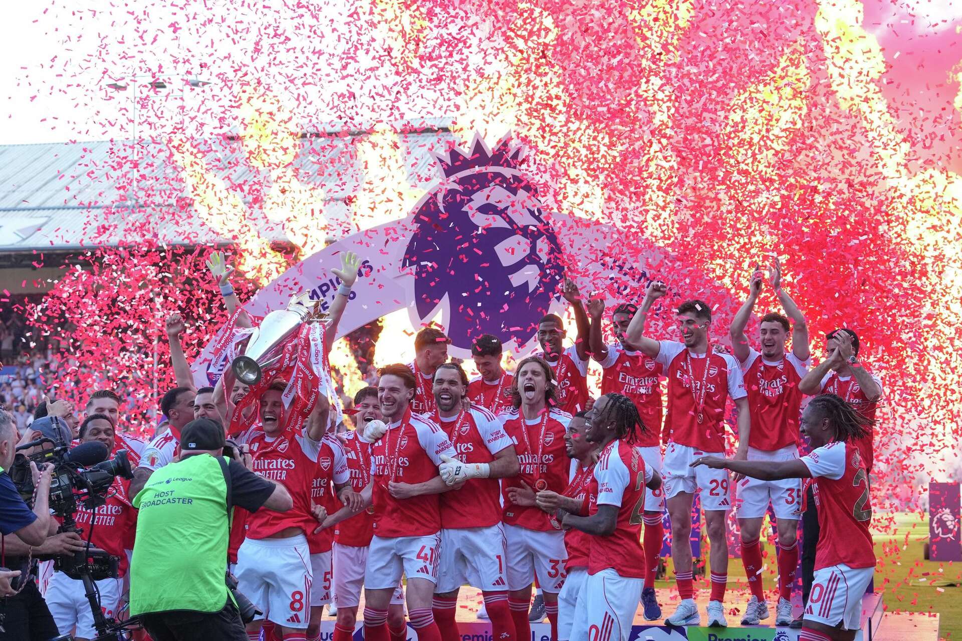 Kroenkes enjoy 'magical' title win as Arsenal's players finally