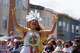 Zumba Friends and Fitness members dance in the 48th annual Carnaval San Francisco parade on 24th Street.