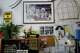 A re-creation of an artist's desk, with a photograph of Jim Henson and Kermit the Frog, is part of a tour at Jim Henson's Creature Shop in New York, Wednesday, May 13, 2026.
