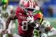 Indiana’s Kaelon Black carries for a touchdown against Oregon during the Peach Bowl on Jan. 9 in Atlanta.