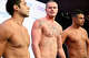 Evgenii Somov, center, speaks during the Enhanced Games at Resorts World Las Vegas on May 24, 2026.