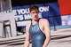 American swimmer Hunter Armstrong reacts after winning the 50m backstroke during the Enhanced Games at Resorts World in Las Vegas on May 24, 2026.