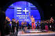 Greek swimmer Kristian Gkolomeev celebrates his wins during the medal ceremony following the Enhanced Games at Resorts World Las Vegas in Las Vegas on May 24, 2026.