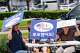 Members of the NAKASEC Texas organization in a push to help Asian American voters navigate the election in a get ou the vote effort at the Trini Mendenhall Community Center in Houston, Tuesday, May 26, 2026.
