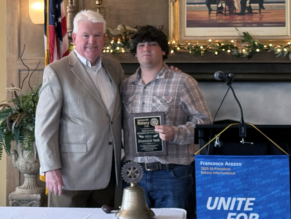 Rotary awards Vocational Student of the Year Award
