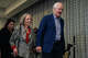 Sen. John Cornyn holds hands with his wife, Sandy Cornyn, in Austin after losing the GOP Senate runoff May 26 to Attorney General Ken Paxton.
