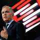 Canadian Prime Minister Mark Carney makes an address at the Canadian Association of Defense and Security Industries annual defense industry trade show CANSEC, in Ottawa, on Wednesday, May 27, 2026. (Justin Tang/The Canadian Press via AP)