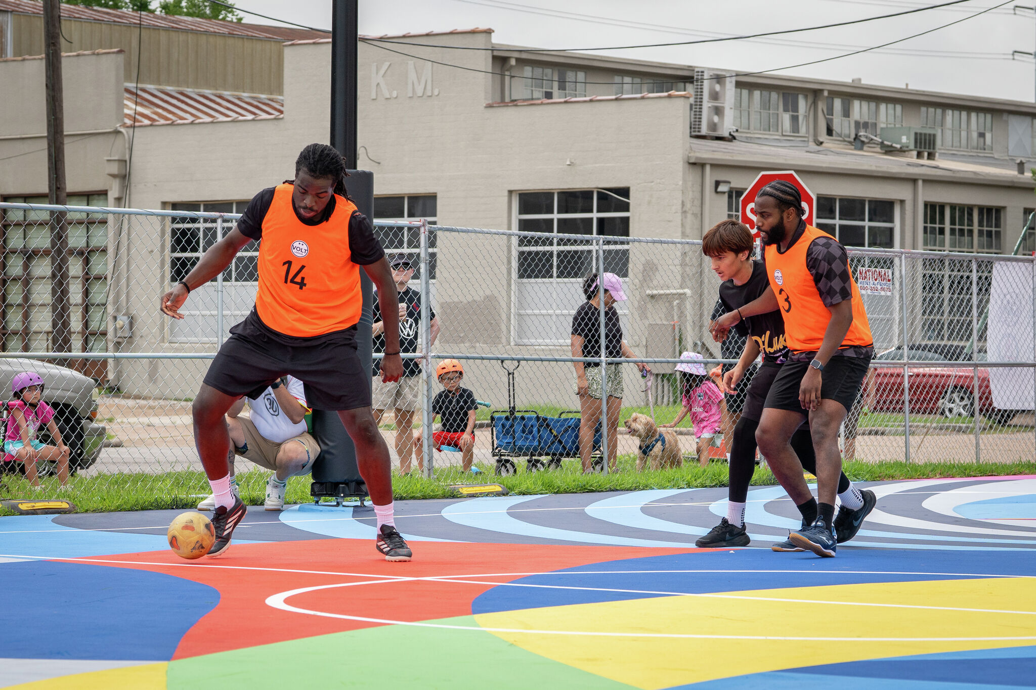 New artist-designed Futbolito court opened in Second Ward