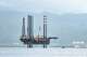 A drilling rig in Luba, Equatorial Guinea, Saturday, April 25, 2026.