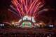 A fireworks display ends a night of performances at Mariachi USA at the Hollywood Bowl in Los Angeles.