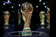 HOUSTON, TEXAS - MAY 02: The original trophy is seen at the FIFA World Cup 26 Trophy Tour on May 02, 2026 in Houston, Texas. Some Houstonians say they feel priced out of matches hosted in their home city.