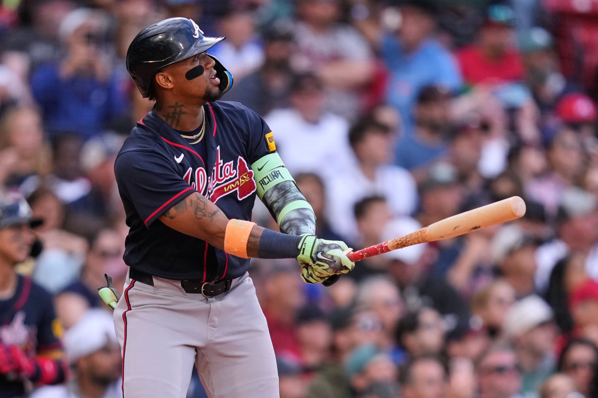 Acuña hits grand slam and Sale beats former team again as Braves trounce Red Sox 10-2 Bongo Cross|word Typeshift SpellTower Really Bad Chess Pile-Up Poker