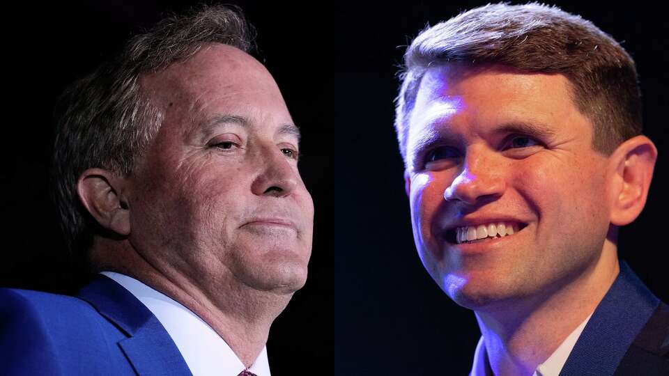 Texas Attorney General Ken Paxton, a Republican candidate for the U.S. Senate and Texas State Rep. and Democratic Senate candidate James Talarico.