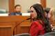 Elizabeth Phillips, sister of child sexual abuse victim Trey Carlock, testifies in front of The Texas House Judiciary and Civil Jurisprudence Committee as they hear testimony on House Bill 748, or "Trey's Law," at the Texas Capitol Wednesday, March 19, 2025. Trey's Law hopes to prohibit nondisclosure agreements against child sexual abuse and trafficking victims in civil settlement agreements.