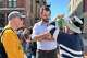 Iowa state Sen. Zach Wahls, a Democratic candidate for U.S. Senate, talks with voters in Des Moines, Iowa, Saturday, May 23, 2026.