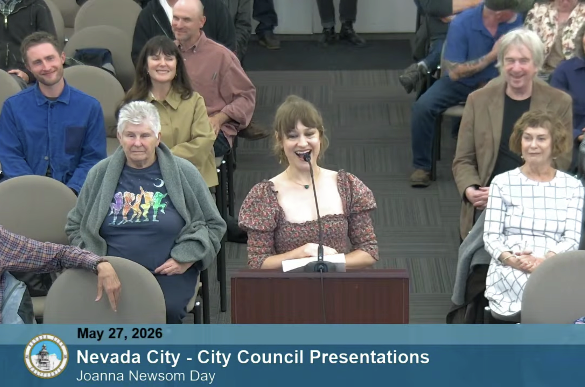 Nevada City Honors Joanna Newsom With Special Day and Rare Speech