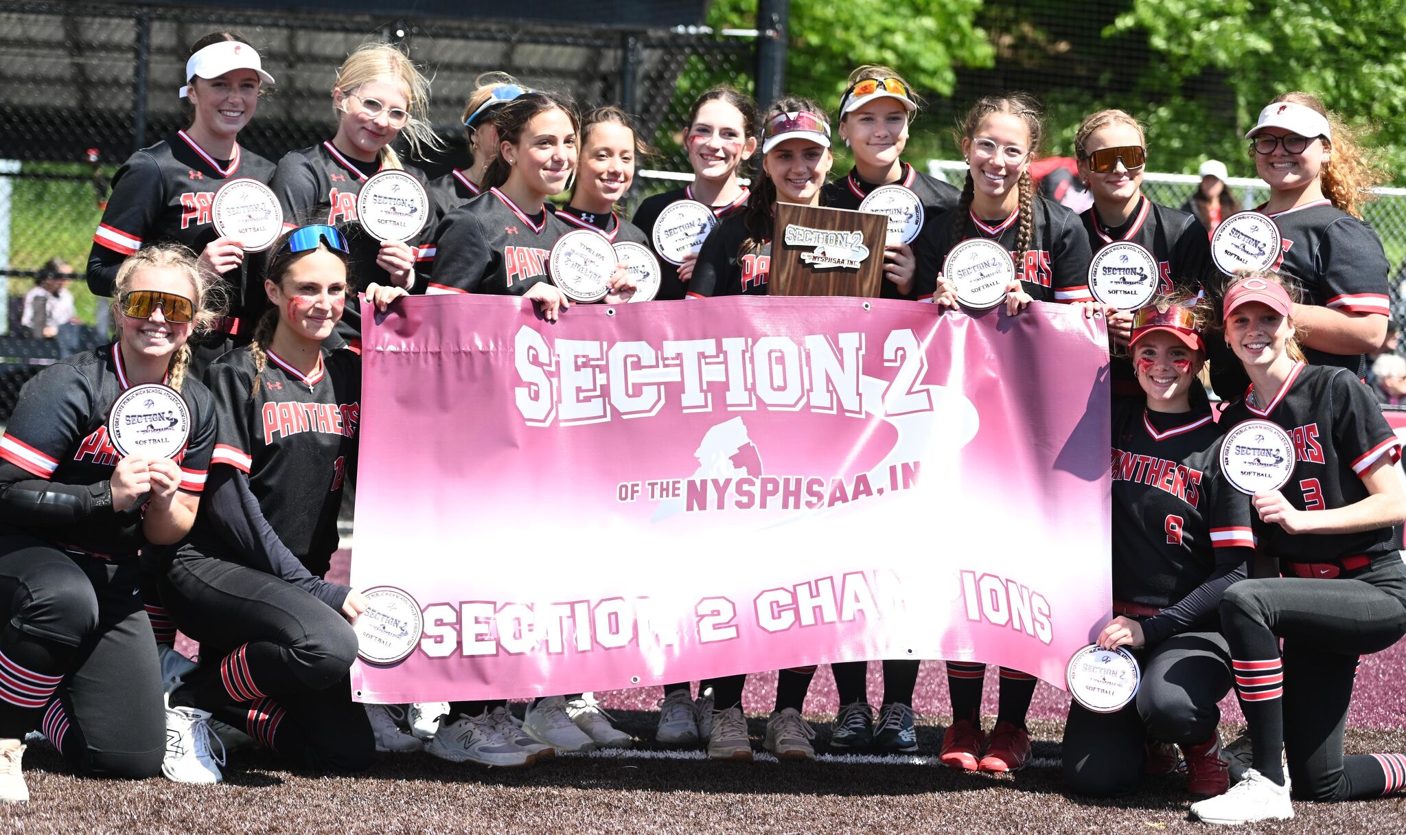 Skylar Groom tossed her third consecutive postseason no-hitter as Chatham defeated Hoosick Falls 7-0 to win a second straight Section 2 Class B softball title.