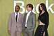 “Backrooms” director Kane Parsons, center, and actors Chiwetel Ejiofor, left, and Renate Reinsve arrive at the movie’s premiere in Santa Monica on May 7. Parsons, who is from Petaluma, directed the low-budget horror film, which took in $81 million in its opening weekend.