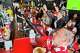 Fans watch a Champion league soccer match between Arsenal and Paris Saint-Germain at the Lion Sports Bar, Saturday, May 30, 2026, in Philadelphia.