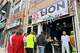 Fans arrive to watch a Champion league soccer match between Arsenal and Paris Saint-Germain at the Lion Sports Bar, Saturday, May 30, 2026, in Philadelphia.