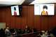 An image of Cyrus Carmack-Belton is displayed in court during closing arguments in the murder trial against his shooter, Chikei Rick Chow, a convenience store owner accused in the 2023 fatal shooting of the 14-year-old, Monday, June 1, 2026, in Columbia, S.C.