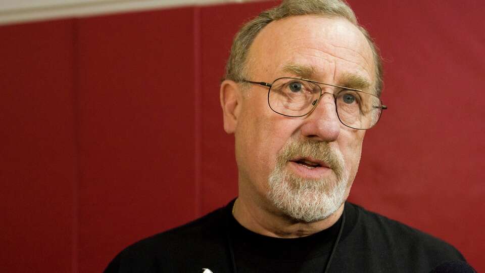 Houston Rockets coach Rick Adelman talks to reporters following Rockets' practice at Toyota Center Thursday, April 23, 2009, in Houston. The Rockets play Portland in Game 3 of the NBA Playoffs first round series Friday night. ( Brett Coomer / Chronicle )