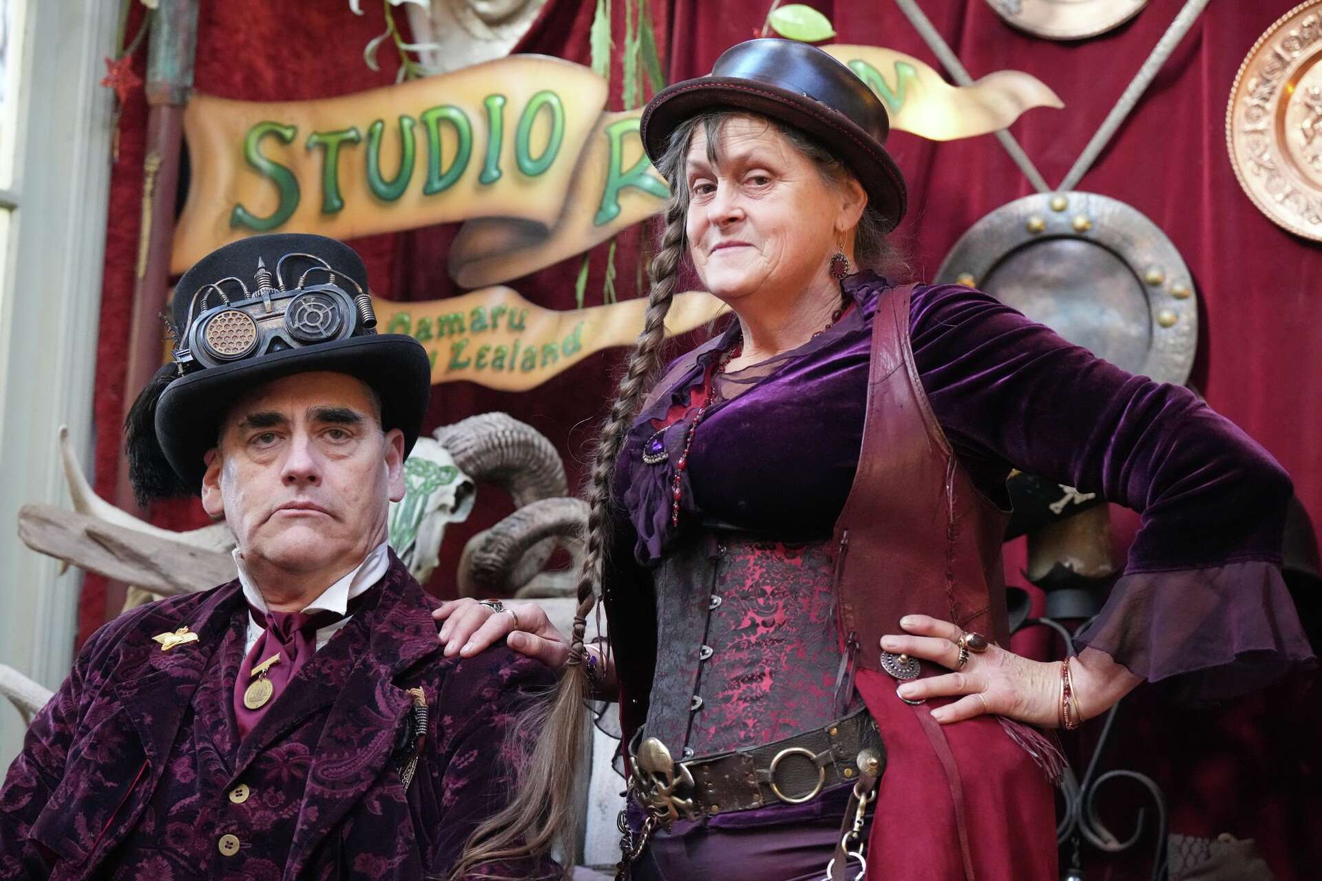 Photos show airship captains and Victorian inventors flocking to a