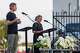 Gannon Sims, Cliff Temple Baptist Church senior pastor, speaks during a vigil for victims of The Clyde apartment explosion and fire in Oak Cliff on Wednesday, June 3, 2026, in Dallas.